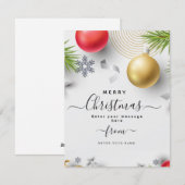 Speciaal aangepaste Christmass Feestdagenkaart (Voorkant / Achterkant)