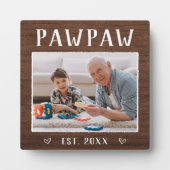 Speciaal aangepaste foto Pawpaw Grandpa Fotoplaat (Voorkant)
