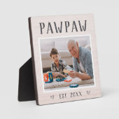 Speciaal aangepaste foto Pawpaw Grandpa Fotoplaat (Voorkant)