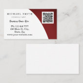 Speciaal aangepaste interne QR-code Logo Visitekaartje (Voorkant / Achterkant)