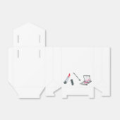 Speciaal aangepaste kunst voor artiesten maken bedankdoosjes (Uitgevouwen)