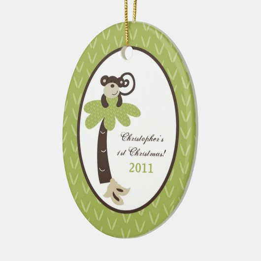 Speciaal aangepaste monkeytijdzoo Jungl voor sierd Keramisch Ornament (Links)