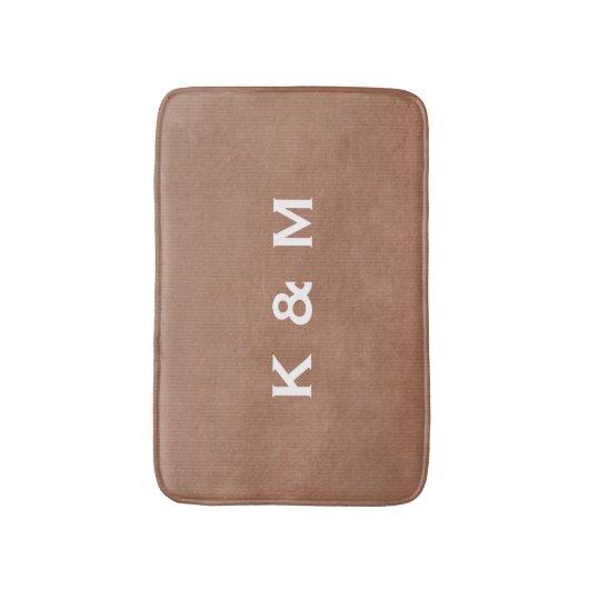 Speciaal aangepaste monogrammed Bath Mat (Voorkant Verticaal)