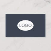 Speciaal aangepaste QR-code Moderne Logo Visitekaartje (Achterkant)