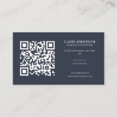 Speciaal aangepaste QR-code Moderne Logo Visitekaartje (Voorkant)