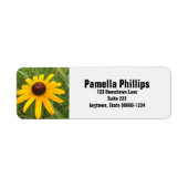 Speciaal aangepaste Rudbeckia-ventilator close-up  Etiket (Voorkant)