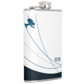 Speciaal aangepaste skihut voor initialen van mono heupfles (Rechts)