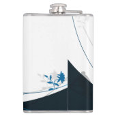 Speciaal aangepaste skihut voor initialen van mono heupfles (Achterkant)