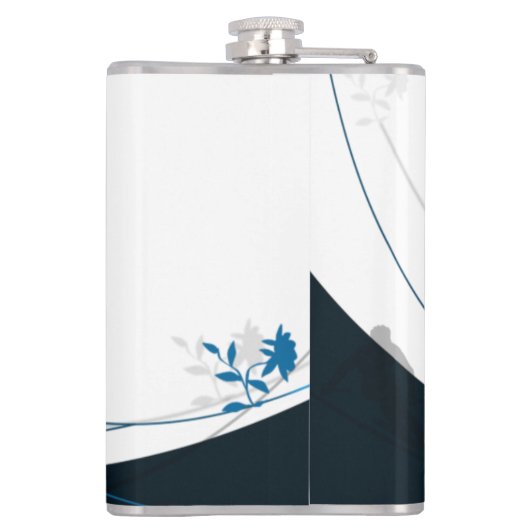 Speciaal aangepaste skihut voor initialen van mono heupfles (Achterkant)