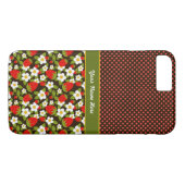 Speciaal aardbeienpatch iPhone 7 Hoesje voor gebru (Achterkant (Horizontaal))