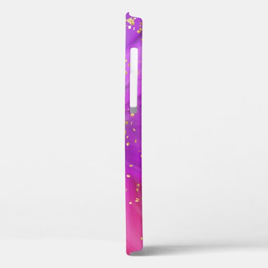 Speciaal Abstract Paars Gold Glitter Case-Mate iPhone Case (Achterkant / Links)