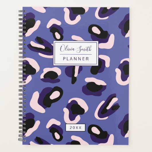 Speciaal Abstract Paars voor het afdrukken van die Planner (Voorkant)