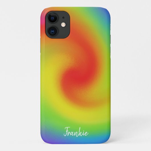 Speciaal Abstract regenbooggolfwerk Case-Mate iPhone Case (Achterkant)