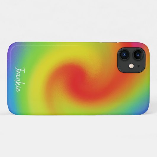 Speciaal Abstract regenbooggolfwerk Case-Mate iPhone Case (Achterkant (horizontaal))