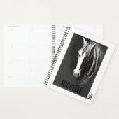 Speciaal Abstract zwart-wit paard Planner (Display)