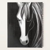 Speciaal Abstract zwart-wit paard Planner (Achterkant)
