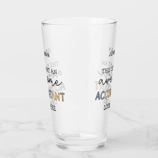 Speciaal accountant Funny Geweldige accountant Glas (Rechts)