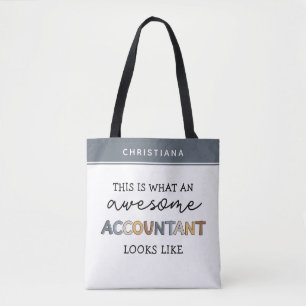 Speciaal accountant Funny Geweldige accountant K Tote Bag