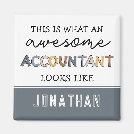 Speciaal accountant Funny Geweldige accountant Magneet (Voorkant)