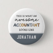Speciaal accountant Funny Geweldige accountant Ronde Button 5,7 Cm (Voorkant)