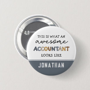 Speciaal accountant Funny Geweldige accountant Ronde Button 5,7 Cm