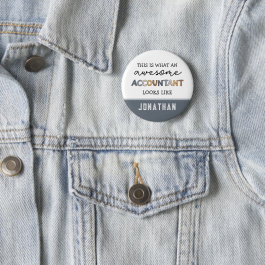 Speciaal accountant Funny Geweldige accountant Ronde Button 5,7 Cm (In situ)
