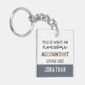 Speciaal accountant Funny Geweldige accountant Sleutelhanger (Voorkant Links)