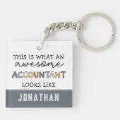 Speciaal accountant Funny Geweldige accountant Sleutelhanger (Achterkant)