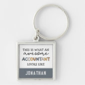 Speciaal accountant Funny Geweldige accountant Sleutelhanger (Voorkant)