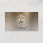 Speciaal advies van de Lion Sepia Metallic Steel Visitekaartje (Voorkant)