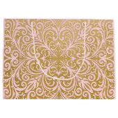 Speciaal afbeelding en glam - Roze en goud Groot Cadeauzakje (Achterkant)