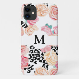 Speciaal afdrukken in Floral Black en White Case-Mate iPhone Case