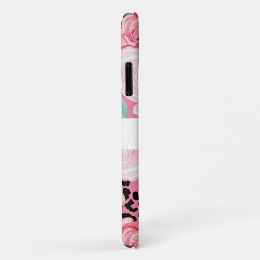 Speciaal afdrukken in Floral Black en White Case-Mate iPhone Case (Achterkant/rechts)