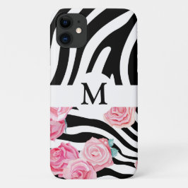 Speciaal afdrukken in Floral Black en White Case-Mate iPhone Case