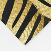 Speciaal afdrukken in zwart-wit en goudstaal fleece deken (Hoek)