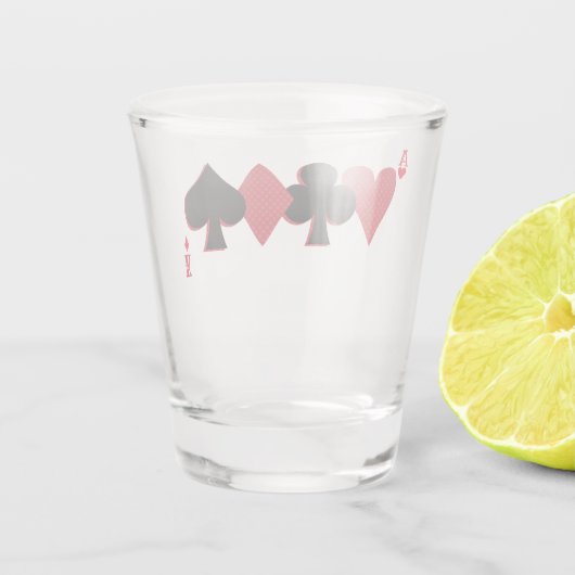 Speciaal afspeelkaartBridge & Poker Shot Glas (Achterkant)