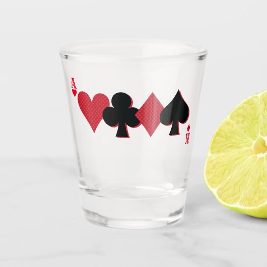 Speciaal afspeelkaartBridge & Poker Shot Glas (Voorkant)
