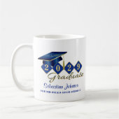 Speciaal Afstuderen blauw en goud 20XX Koffiemok (Links)