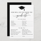 Speciaal Afstuderen Game quiz Kaart (Voorkant / Achterkant)