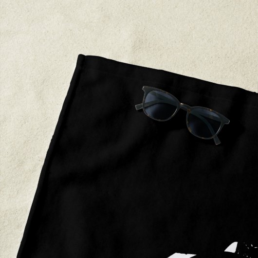 Speciaal Afstuderen Klasse van 2019 Zwart wit Strandlaken (In situ)