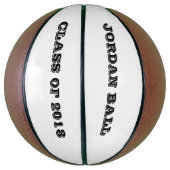 Speciaal Afstuderen Naam Klasse Jaar Sport Cadeaus Mini Basketbal (Verticaal)