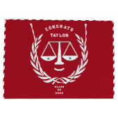 Speciaal Afstuderen rechtenschool Grote cadeautas (Achterkant)