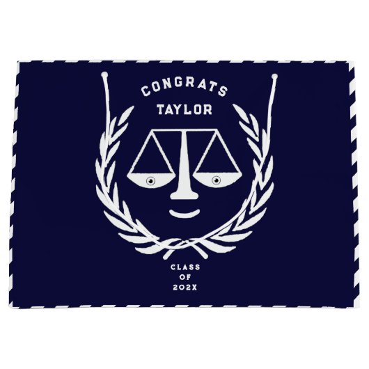 Speciaal Afstuderen rechtenschool Grote cadeautas (Voorkant)