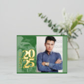 speciaal Afstuderen-uitnodigings-Briefkaart voor F Folie Uitnodiging Briefkaart (Staand Voorkant)