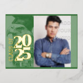 speciaal Afstuderen-uitnodigings-Briefkaart voor F Folie Uitnodiging Briefkaart (Voorkant)