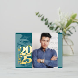 speciaal Afstuderen-uitnodigings-Briefkaart voor F Folie Uitnodiging Briefkaart