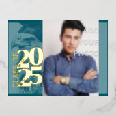 speciaal Afstuderen-uitnodigings-Briefkaart voor F Folie Uitnodiging Briefkaart (Voorkant)