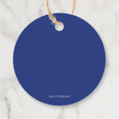 Speciaal Afstuderen van de Royal Blue Graduation C Bedankjes Labels (Achterkant)
