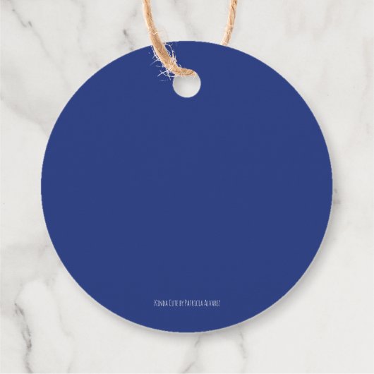 Speciaal Afstuderen van de Royal Blue Graduation C Bedankjes Labels (Achterkant)