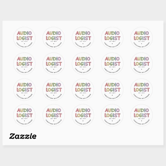 Speciaal Afstuderen voor audiovisuele media Ronde Sticker (Vel)
